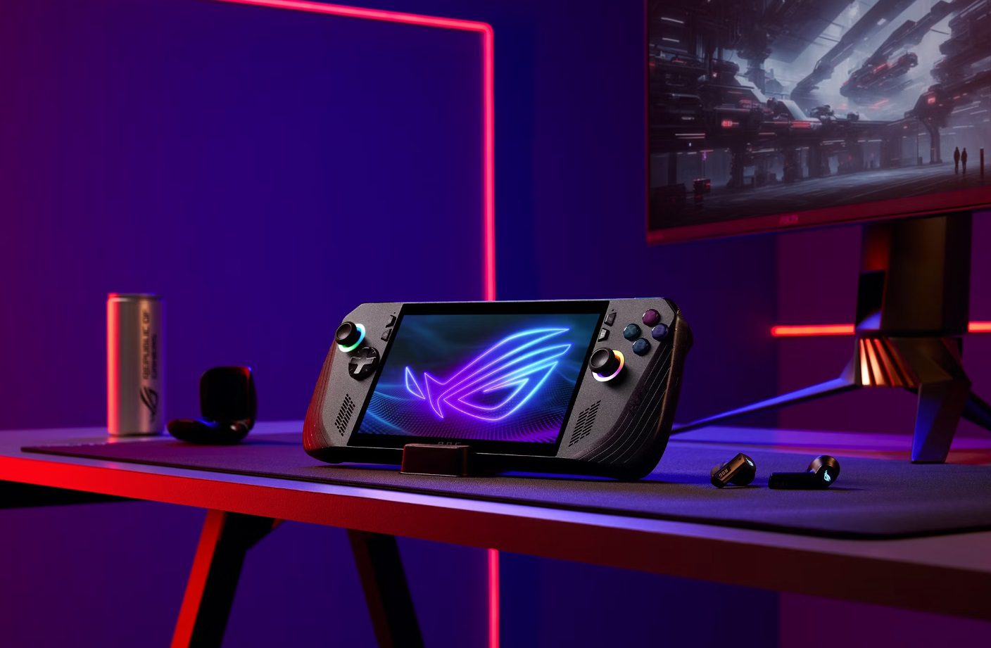 Custodia Rigida Da Viaggio BeisDirect Per ASUS ROG ALLY X / ROG ALLY - Borsa In EVA Anti-urto Con Scomparti Per Console, Cavi E Caricabatterie, Grigia