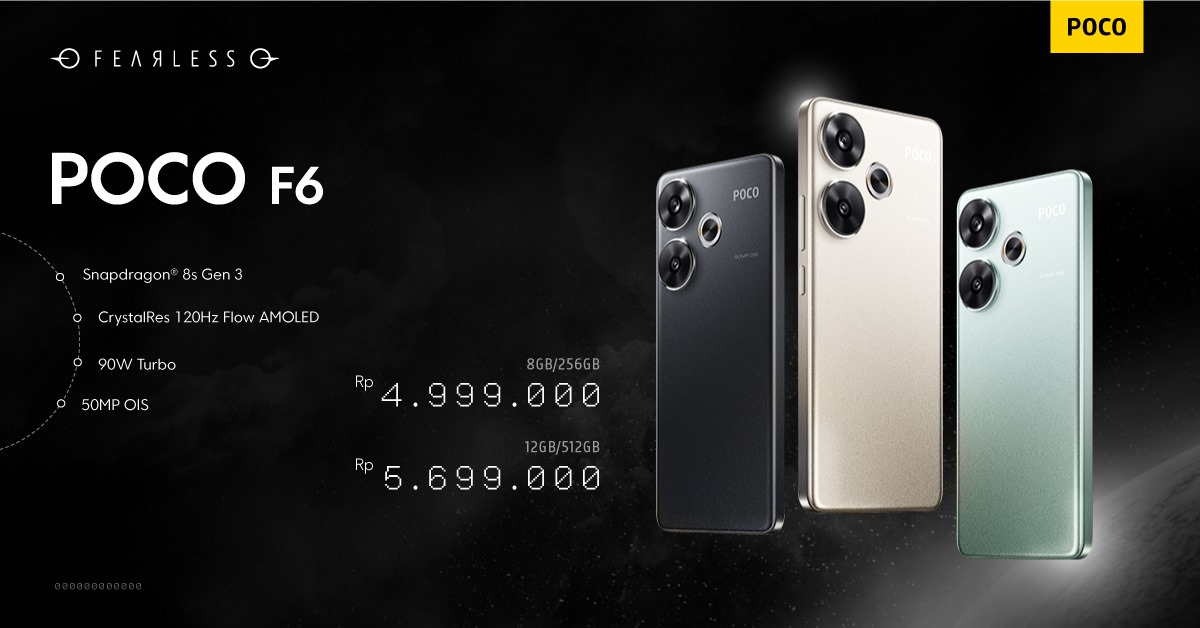 Harga POCO F6 di Indonesia