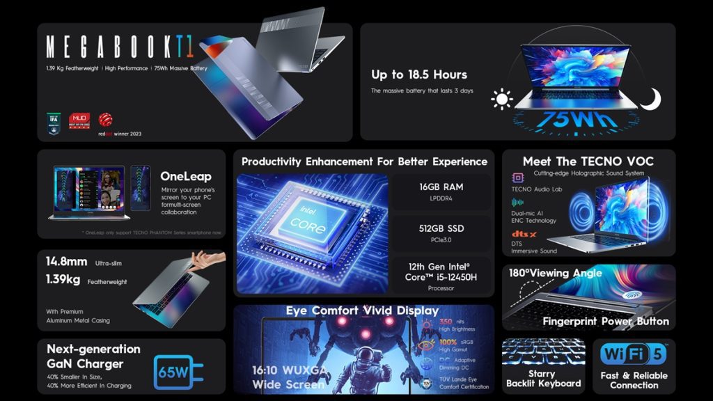TECNO MEGABOOK T1 Resmi di Indonesia, Laptop 6 Jutaan - Epiclopedia.ID