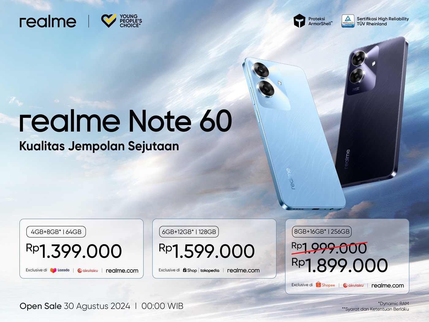 realme Note 60 resmi