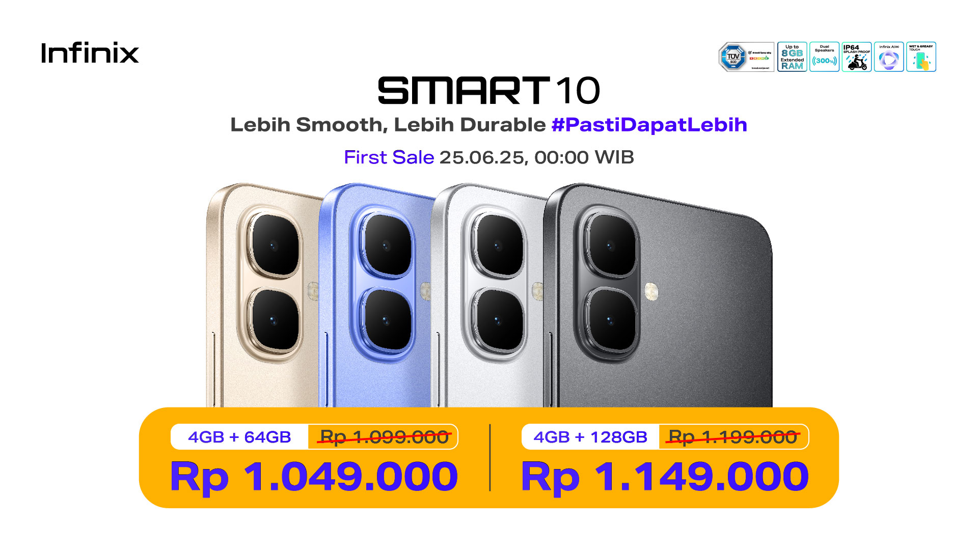 Infinix SMART 10 dan SMART 10 Plus