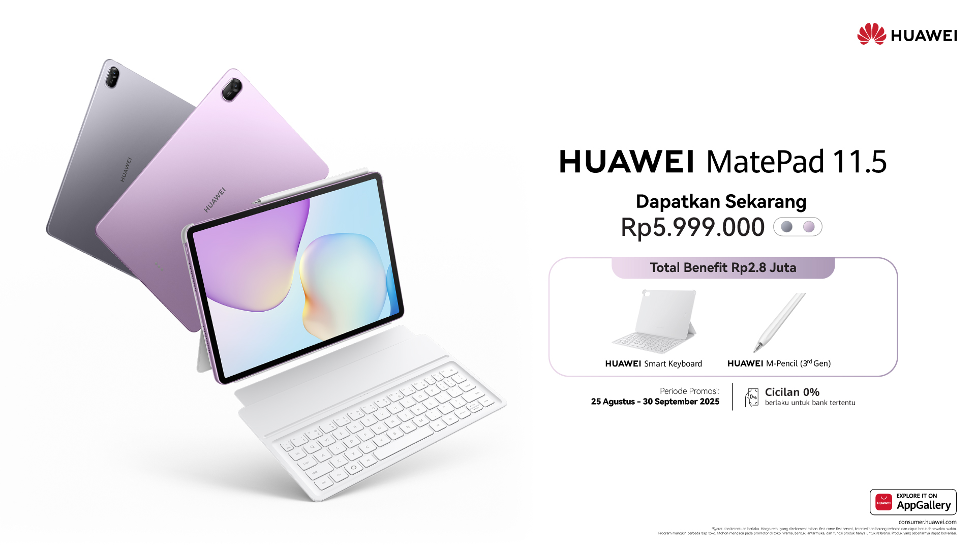 HUAWEI MatePad 11.5” Resmi Indonesia, Harga Rp5 Jutaan