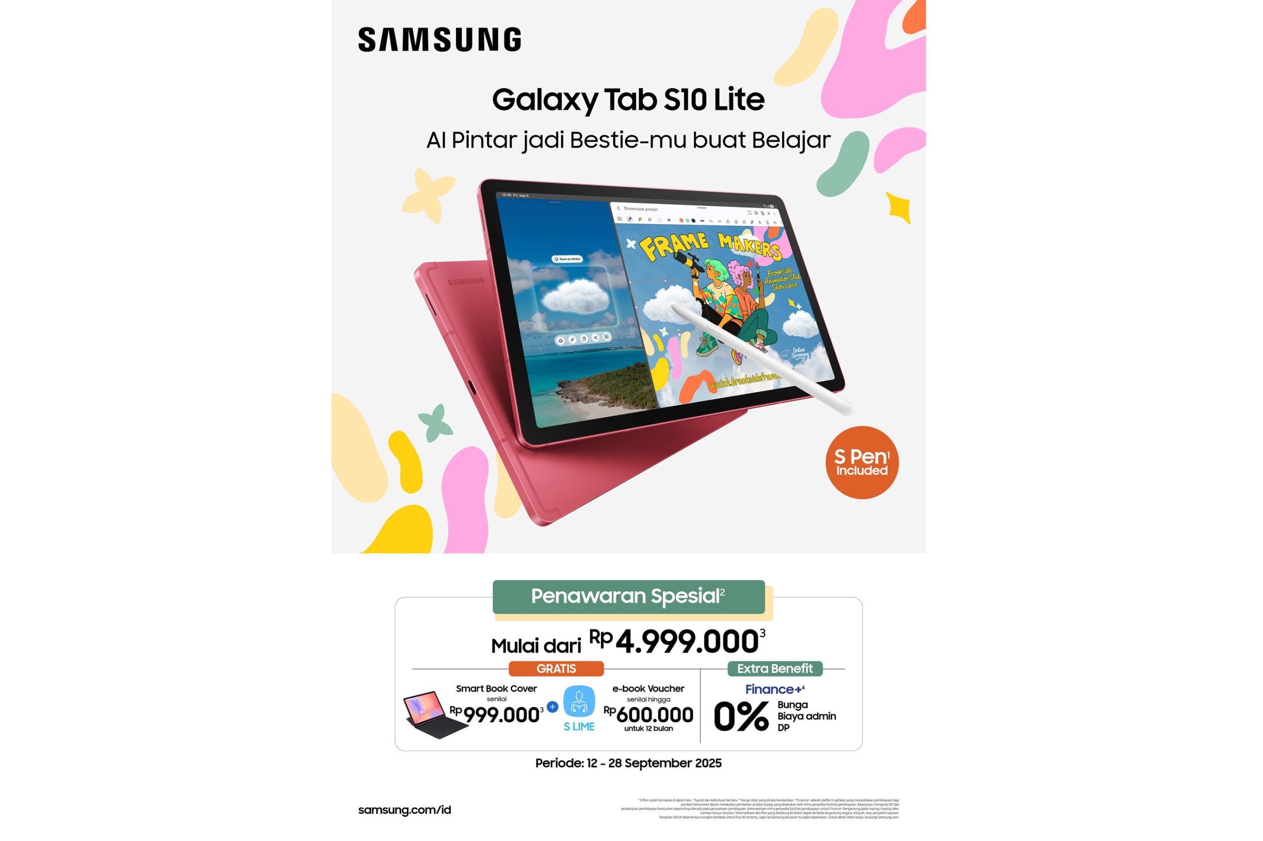 Harga Samsung Galaxy Tab S10 Lite di Indonesia