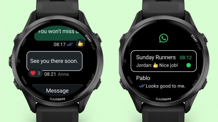 WhatsApp di smartwatch Garmin