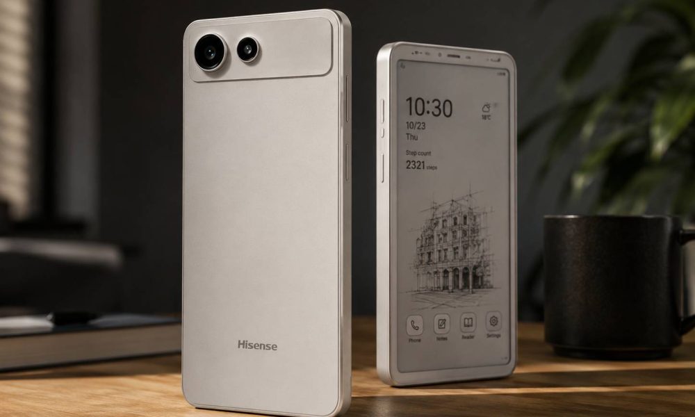 Hisense A10 Resmi Diperkenalkan, Smartphone E-Ink dengan Layar LCD Magnetik Unik Hisense A10