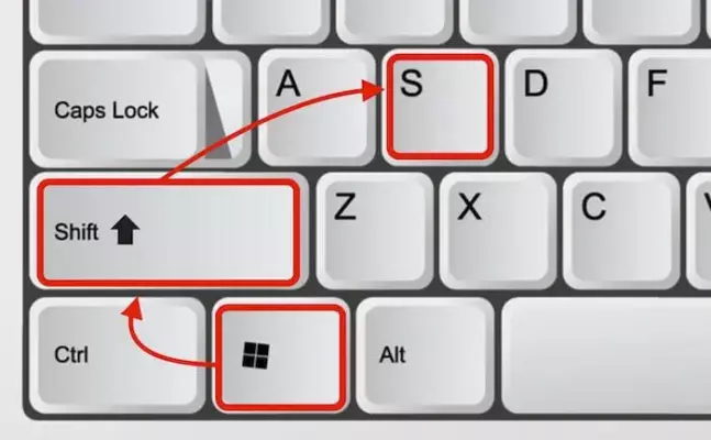 Windows + Shift + S