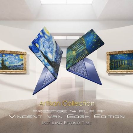 MSI Prestige 14 Flip AI+ Vincent van Gogh Edition