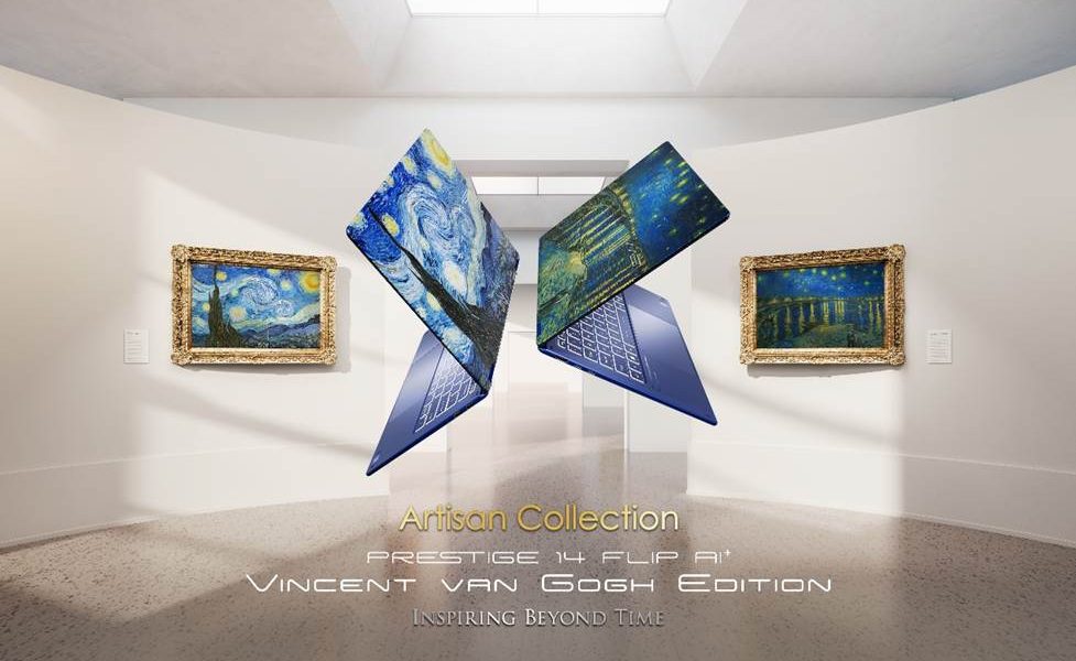 MSI Prestige 14 Flip AI+ Vincent van Gogh Edition